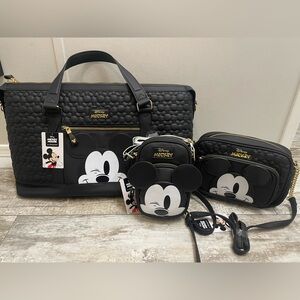NWT Mickey weekender bag, crossbody and phone crossbody bag